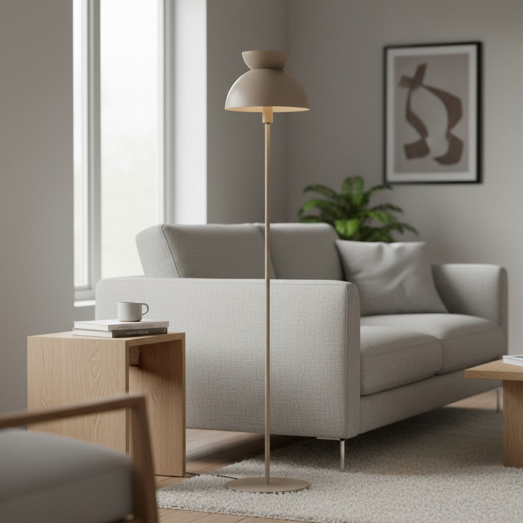 Aurelia Nordische Skulptur-Stehlampe – Minimalistische Metall-Stehleuchte für Wohnzimmer oder Schlafzimmer