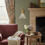 Load image into Gallery viewer, Conique Metal Industrial Wall Sconce with Adjustable Arm - Vintage Glass Cone Shade
