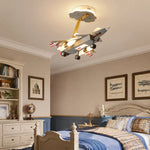 Cargar imagen en el visor de la Galería, Airplane ceiling light in a classic child bedroom