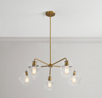 Load image into Gallery viewer, Talvior Sculptural 5-Light Chandelier - Faceted Design, Modern Finishes - Illuminate Spaces
