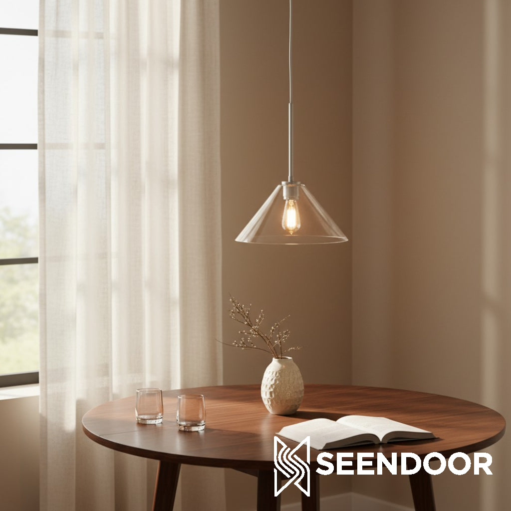 Breccan Moderne glazen kegel hanglamp