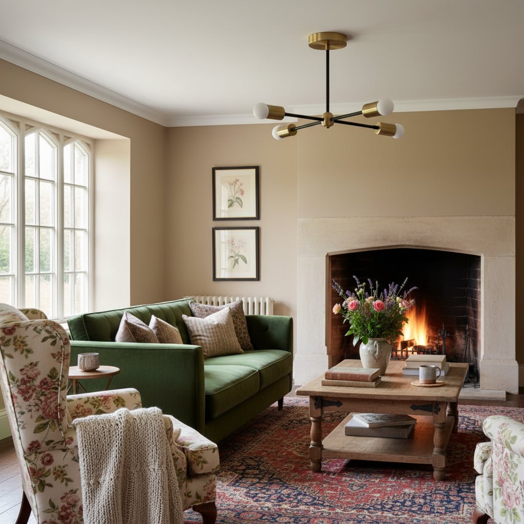 Mobilux Line Mid Century Gold Sputnik Chandelier - Geometric Brass Fixture