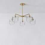 Load image into Gallery viewer, Lumivelle 5-Light Pebble Chandelier - Modern Glass Pendant Lighting
