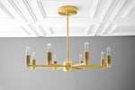 Load image into Gallery viewer, Mobilux Line Modern Chandelier - 8 Arm Mid Century Hanging Light

