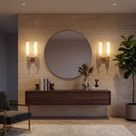 Load image into Gallery viewer, Luxellea Wall Lamp Slim Rod Round Plate Lighting Minimalist Modern Style for Any Room