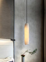 Load image into Gallery viewer, Alabaster Flute Pendant Light