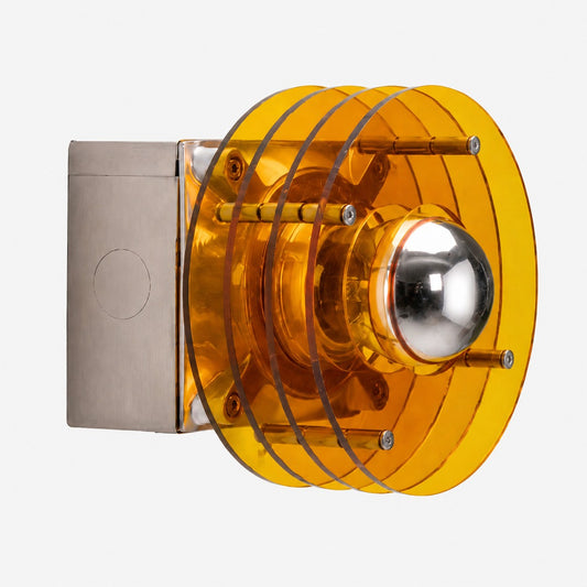 Bauhaus acrylic wall lamp lifestyle and detail image