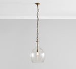 Load image into Gallery viewer, Lawson Glass Pendant Light - Recycled &amp; Milk Glass with Bronze Accent
