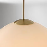 Load image into Gallery viewer, Vega Glass Champagne Iron Frame Pendant – Glass Shade Modern Light for Dining or Kitchen