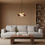 Load image into Gallery viewer, TF Botanica Floral Glass Pendant Light – Vintage Pendant Fixture for Open Plan Spaces