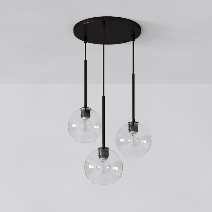 Selvion Minimalist Crystal Chandelier - Handcrafted Glass Sculptural Lighting Fixture