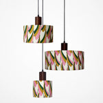 Cargar imagen en el visor de la Galería, Fabric drum pendant light 09