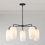 Load image into Gallery viewer, Lumivelle 5-Light Pebble Chandelier - Modern Glass Pendant Lighting
