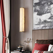 Kuboid Alabaster Wandleuchte