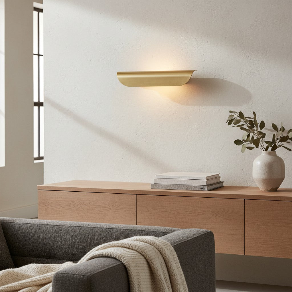 Applique da parete moderna in metallo Hidra – Applique minimalista a luce diretta verso il basso per case moderne