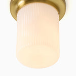 Load image into Gallery viewer, Rivora Fluted Glass Flush Mount – Ribbed Durable Ceiling Light
