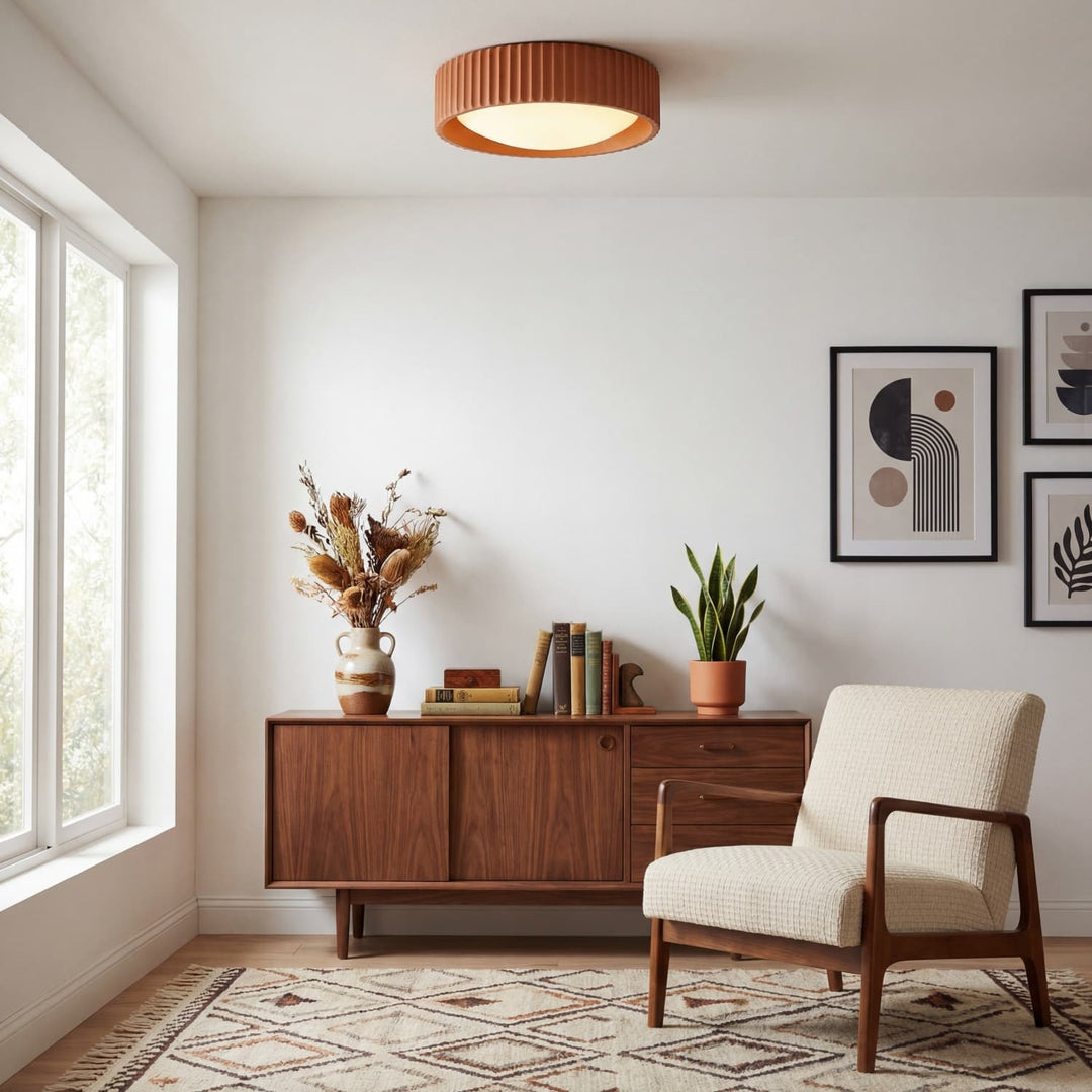 Acrion Moderne Runde Acryl LED-Deckenleuchte - Minimalistische Aufbaulampe für Wohnraum