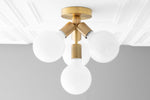 Load image into Gallery viewer, Glorica Glass Flush Mount Light - Globe Ceiling Fixture Modern
