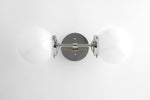 Load image into Gallery viewer, Lumio Globe Art Deco Vanity Light -  Opal Globe Bathroom Sconce

