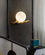 Bild in die Galerieansicht laden, Retro Zweige Alabaster Wandleuchte