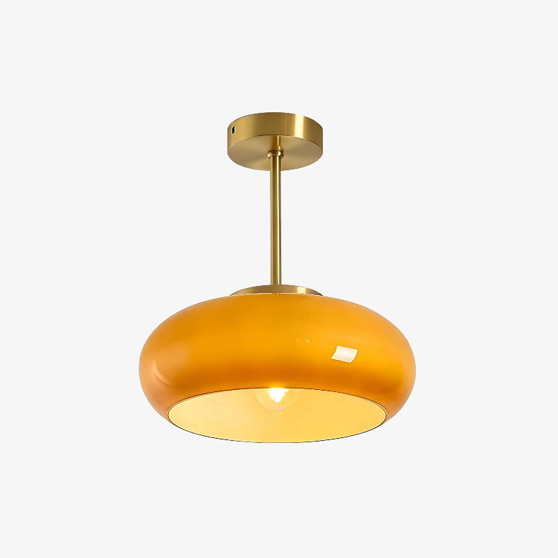 Bauvia Moderne Ronde Glazen Plafondlamp Schone Bauhaus Look Comfortabele Sfeerverlichting N63