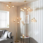 Charger l’image dans la visionneuse de la galerie, Suspension globe en verre Tracian style milieu du siècle pour salle à manger