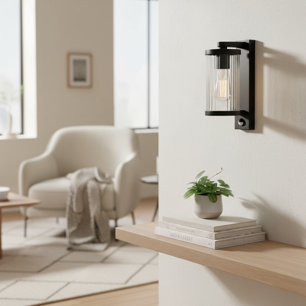 Karbonis Moderne Buitenmuurlamp - Bewegingssensor Beveiligingslamp voor Portiek en Tuin