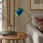 Afbeelding laden in galerijweergave, Emerald Cove lamp beside sofa