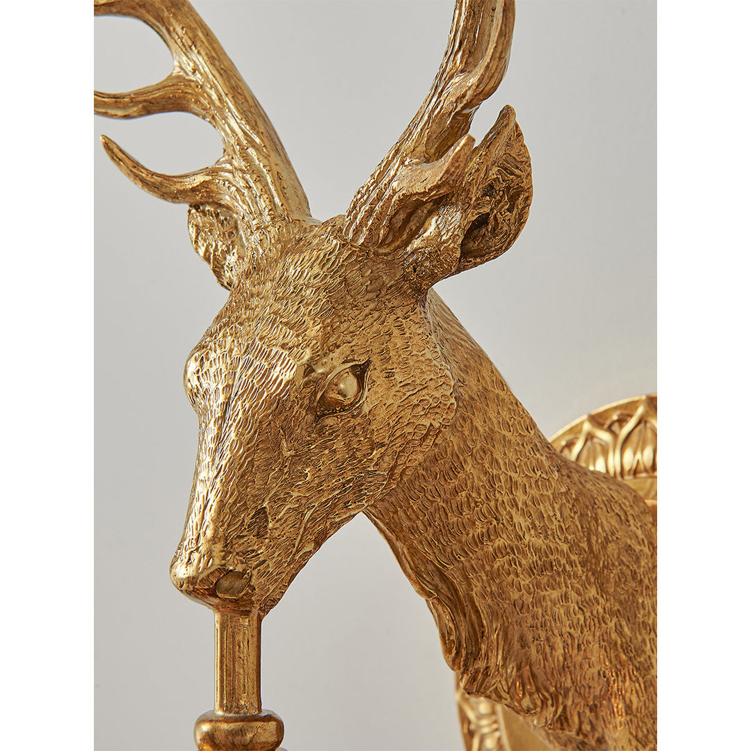 Antler Kristall Wandleuchte