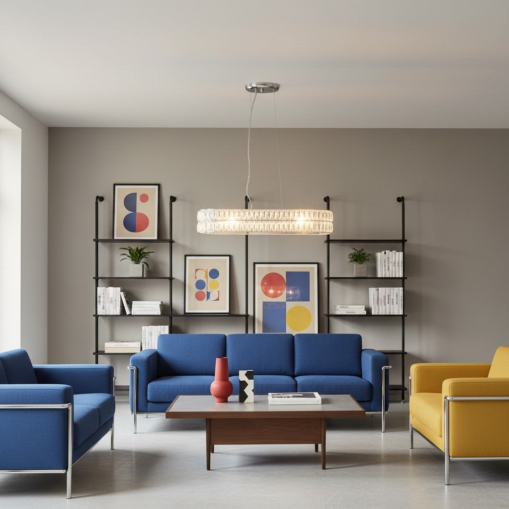 Glomara Stijl Geometrische Kristallen Hanglamp – Glamoureus Eetkamer Middelpunt