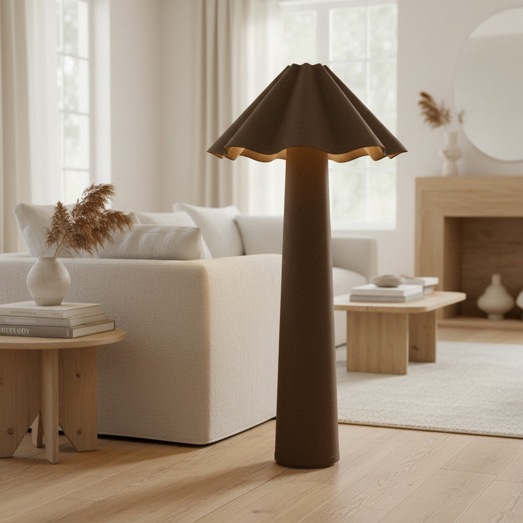 Weavara Rzeźbiarska Lampa Podłogowa – Nowoczesny Przejściowy Design do Salonów i Pokoi Wypoczynkowych