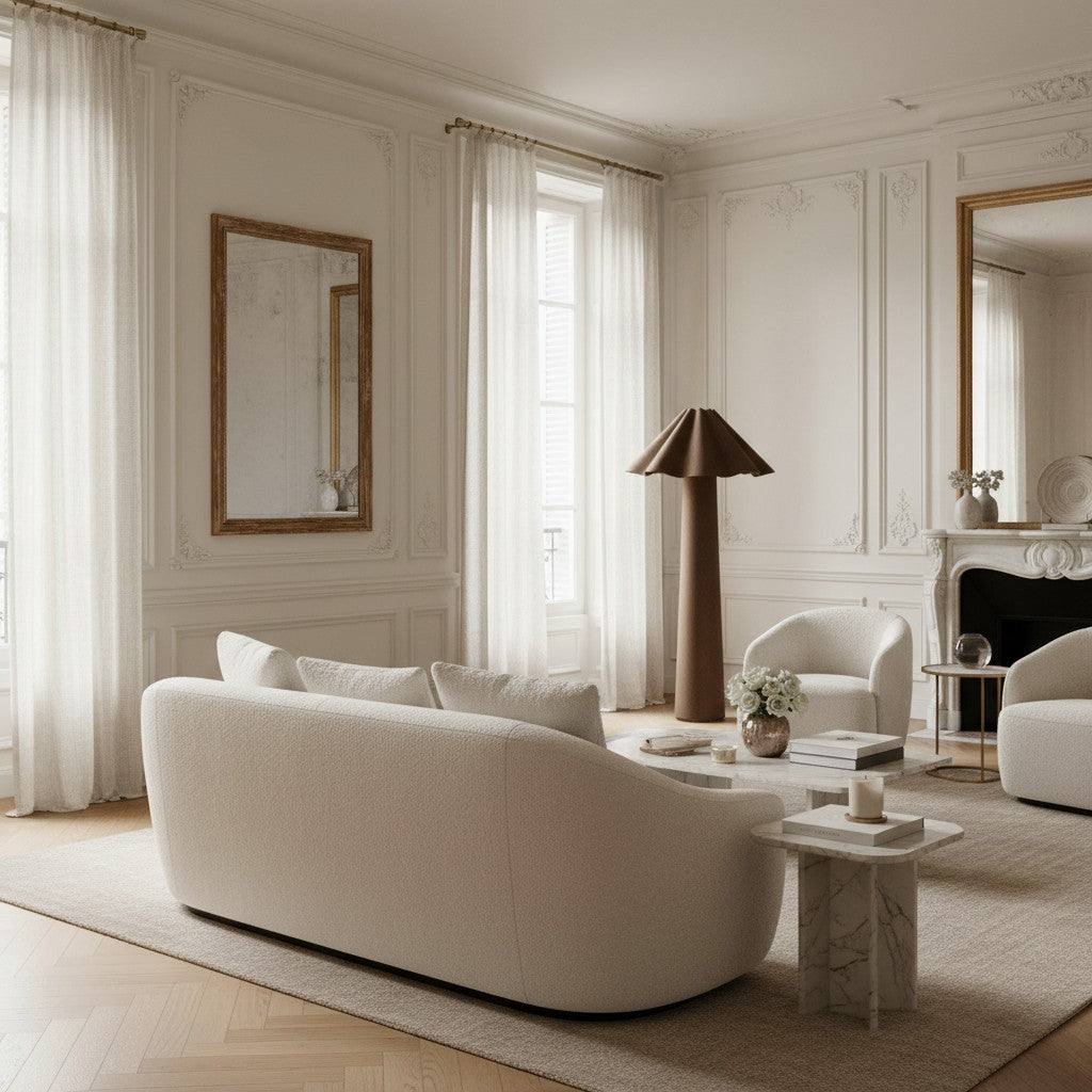 Weavara Rzeźbiarska Lampa Podłogowa – Nowoczesny Przejściowy Design do Salonów i Pokoi Wypoczynkowych