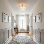 Load image into Gallery viewer, Lumvey Tiered Glass Flush Mount – Round Stacked Design for Modern Home