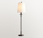 Load image into Gallery viewer, Rowan Modern Iron Table Lamp - Industrial Farmhouse Linen Bedside Reading Light
