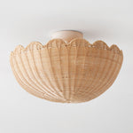 Load image into Gallery viewer, Olvara Rattan Bubble Flush Mount - Chic Ceiling Lamp for Home
