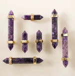 Load image into Gallery viewer, Brass Crystal Door Knobs: Kitchen Cabinet Knobs &amp; Bedroom Drawer Pulls
