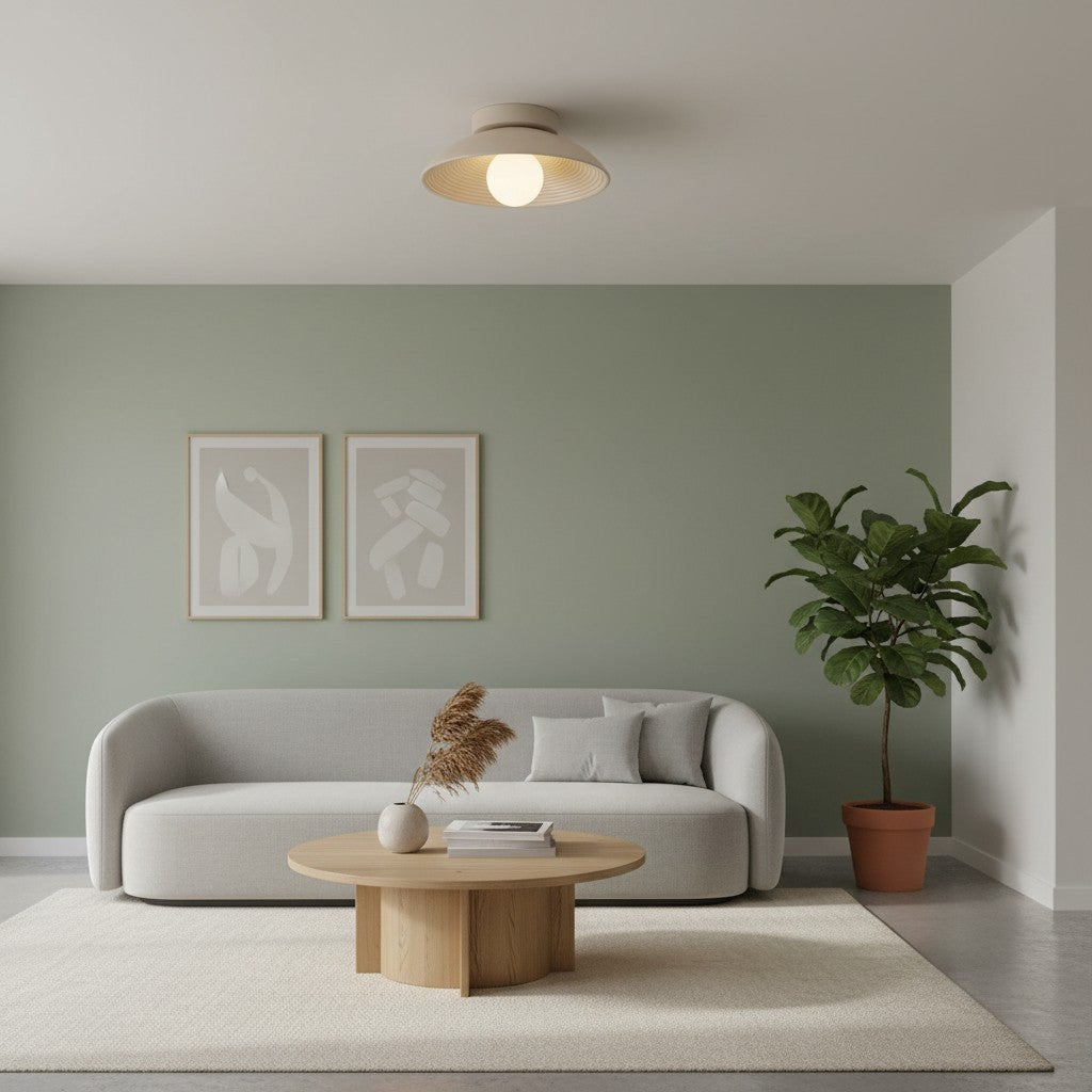 Ovalune Organisch Gestructureerde Plafondlamp Sculpturaal Ontwerp Opbouw - Moderne Stijl voor Woonkamer