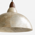 Cargar imagen en el visor de la Galería, distressed pendant shade rim and curved profile detail