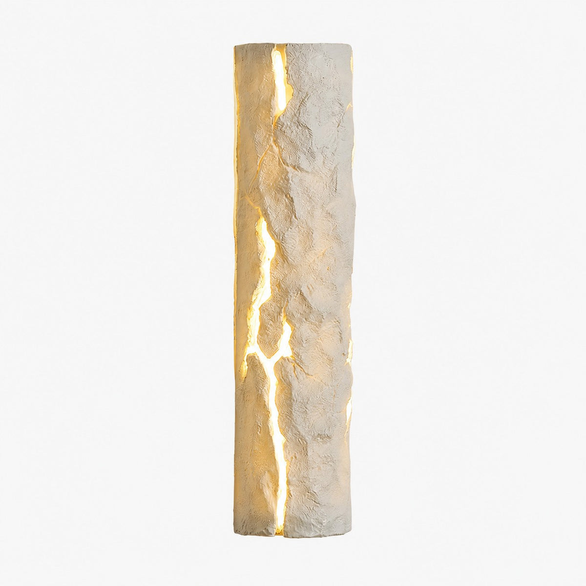 sku white resin crack wall light