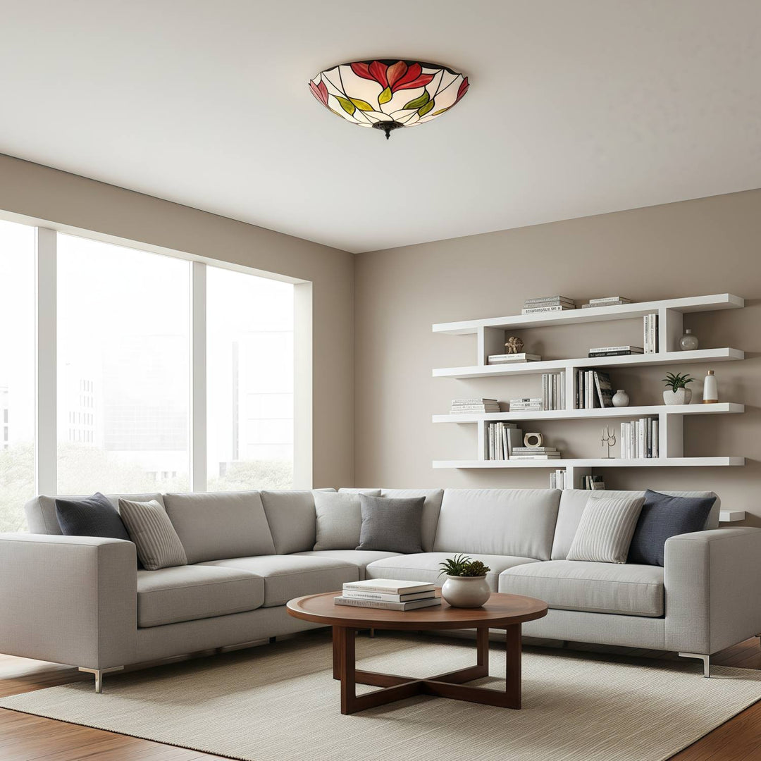 TF Botanica Bloemen Glas Plafond- en Hangverlichting - Kunstglas Stijl Armatuur voor Kamers