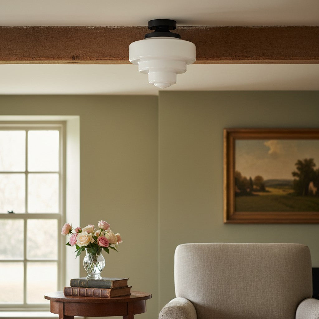 Geotower Tiered Globe Contemporary Ceiling Lamp for Bedroom & Foyer