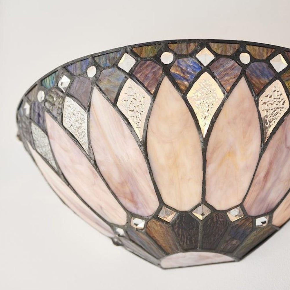 Lámpara de Pared Elegante TF Brooklyn - Aplique de Pared de Vidrio Art Deco para Sala de Estar o Pasillo