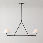 Load image into Gallery viewer, Diora Pendant Light -  Modern Metal Fixture with Linen Shades
