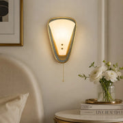 Vintage French pull-chain wall sconce