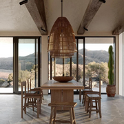 Lámpara Colgante Boho de Ratán Runa