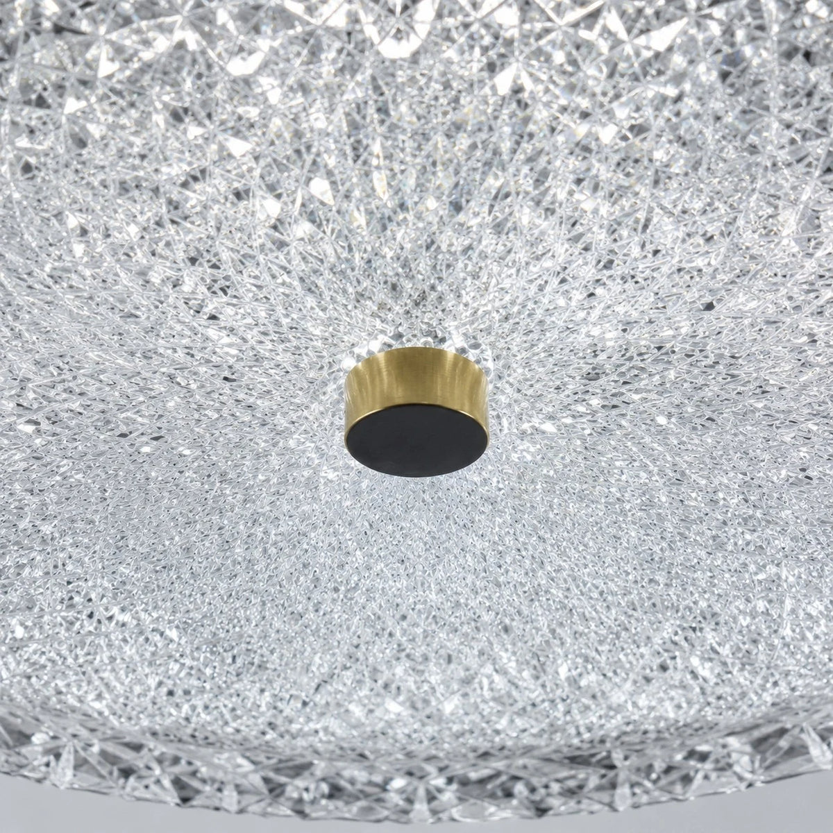 Modern Cut Glass Flush Mount Ceiling Light