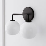 Load image into Gallery viewer, Selvion Artistic Globe Sconce Light - Handcrafted Glass Sculptural Wall Fixture
