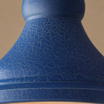 Cargar imagen en el visor de la Galería, Blue metal shade textured finish detail