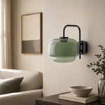 Cargar imagen en el visor de la Galería, Lámpara de Pared Clinco de Vidrio Coloreado – Luz de Acento Retro para Interiores