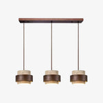 Afbeelding laden in galerijweergave, Aksel Vintage cilindervormige travertijn hanglamp